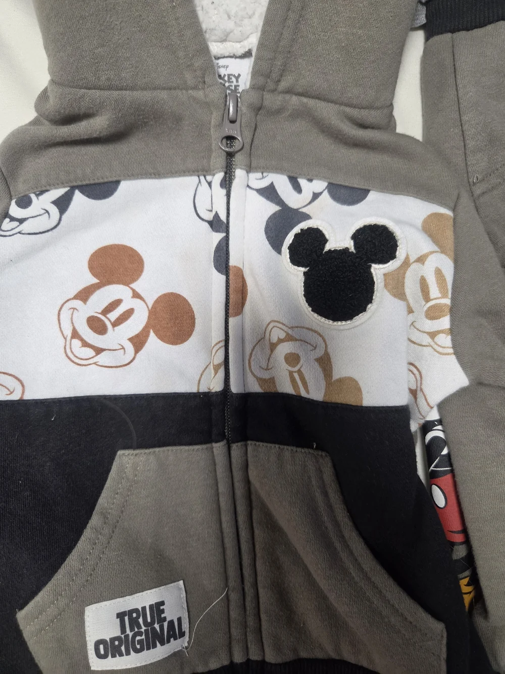 Mickey Mouse Kids 3-Piece Top & Jogger Set - Gray
